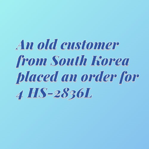 South Korea Client placed an order for 4 HS-2836L Carton Waste Stripper