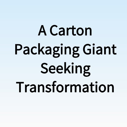 A Carton Packaging Giant Seeking Transformation